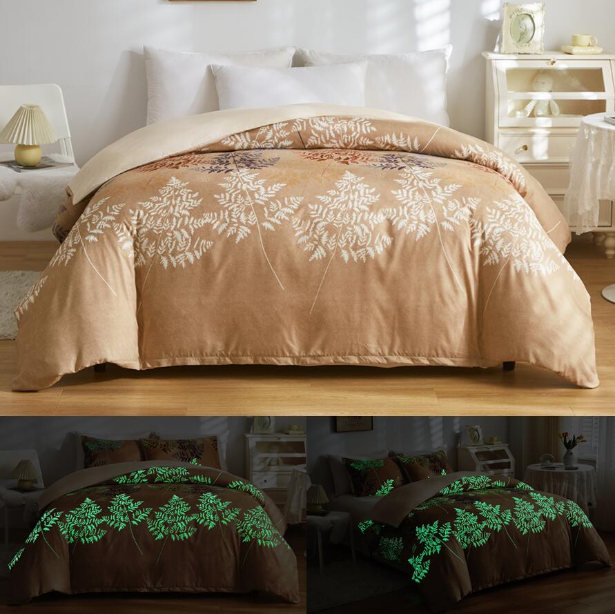 Luminous Leaf Duvet Cover Set