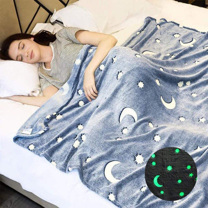 Luminus Moon Fleece Blanket Blankets & Throws