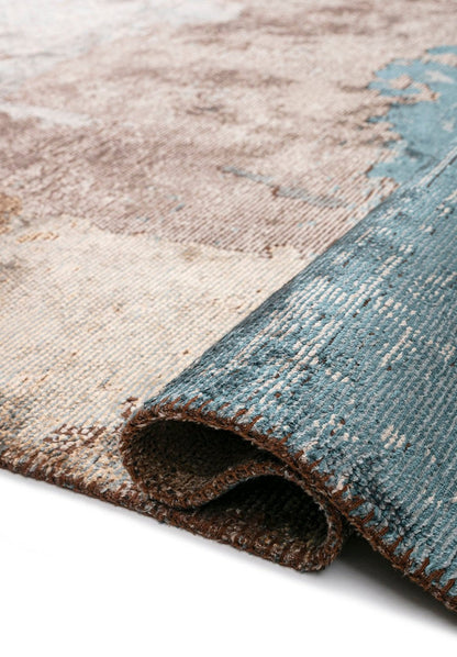 Lush Dark Beige - Petrol Rug