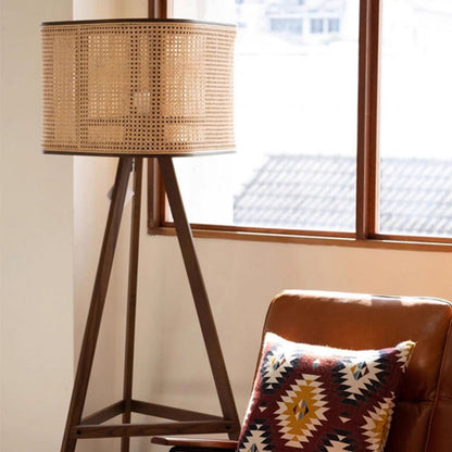 BAJE-2555 Japandi Rattan Stehlampe