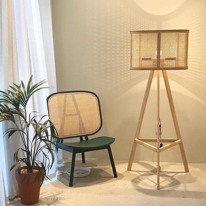 BAJE-2555 Japandi Rattan Stehlampe