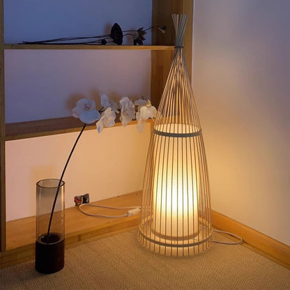 BAJE-2559 Orientalische Bambus-Stehlampe