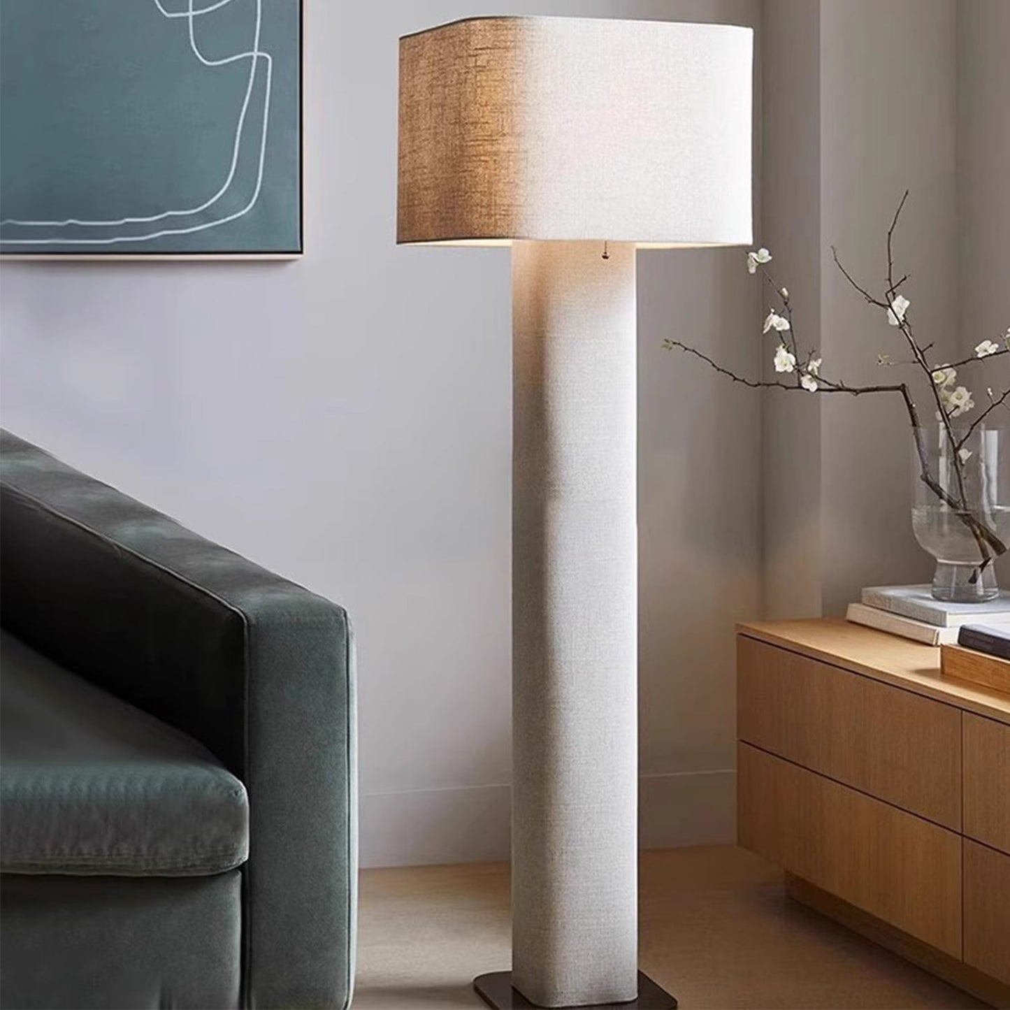 BAJE-2577  Japanese Wooden Floor Lamp