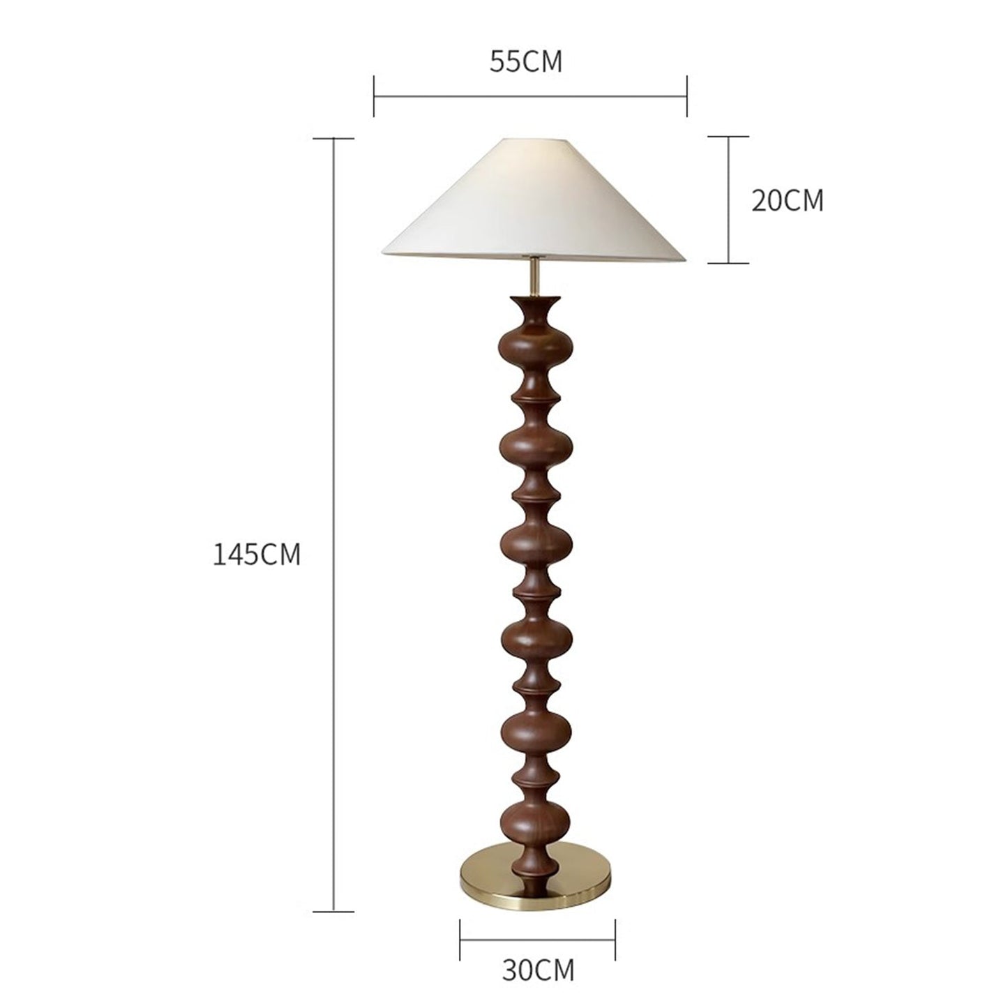 BAJE-2579  Mid Century Floor Lamp