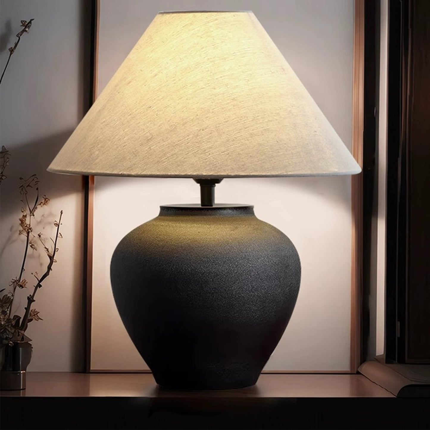 BAJE-2594  Japandi Ceramic Table Lamp