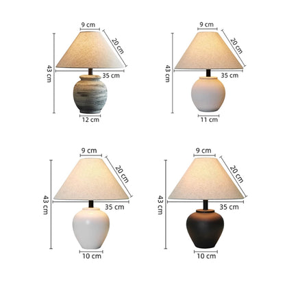 BAJE-2594  Japandi Ceramic Table Lamp