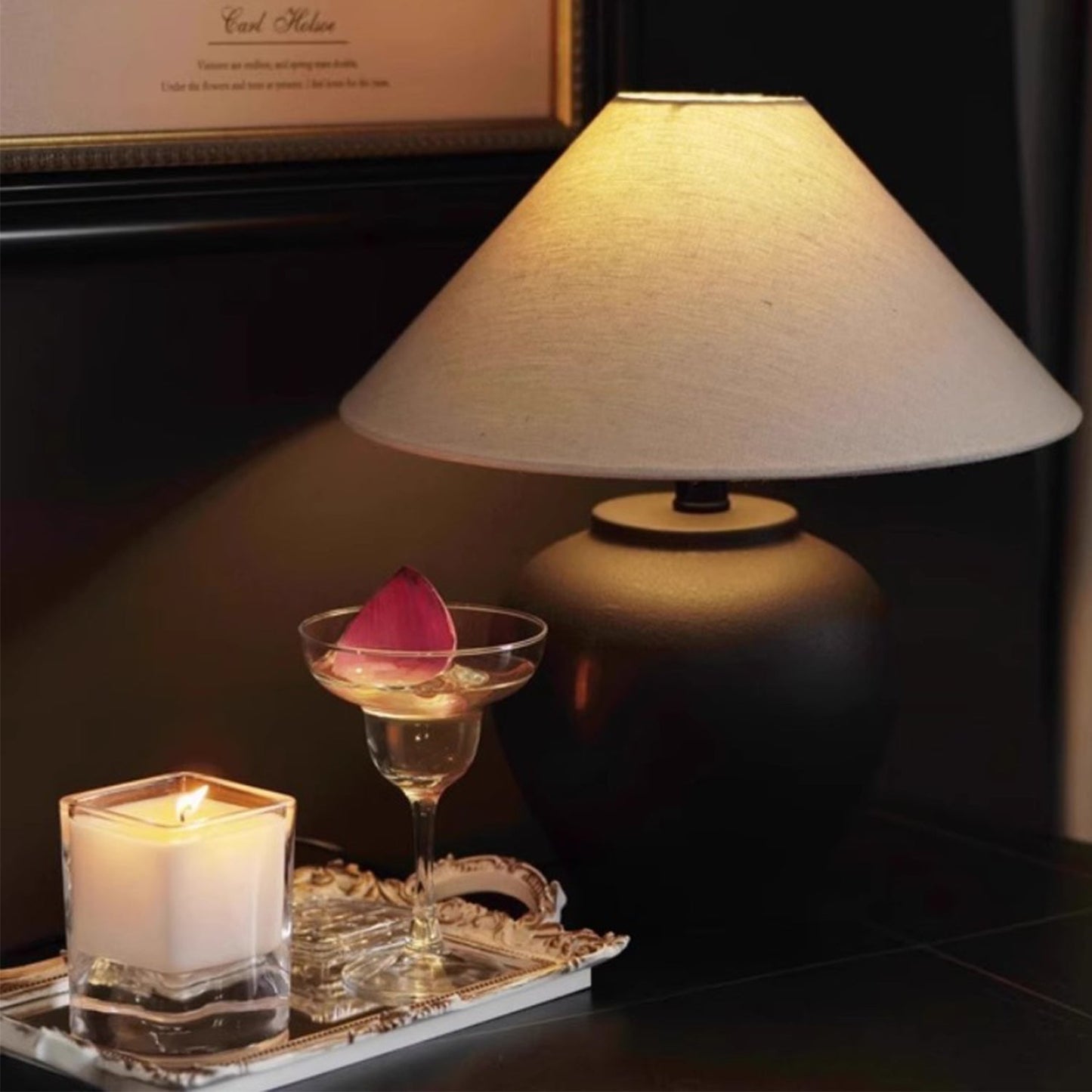 BAJE-2594  Japandi Ceramic Table Lamp