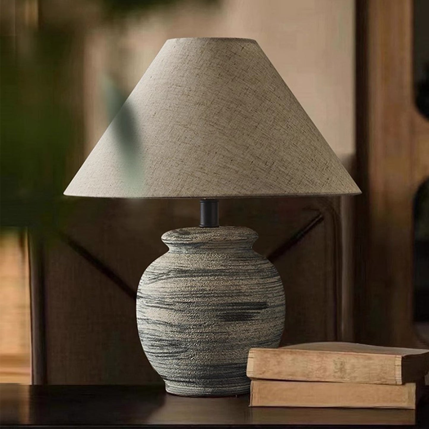 BAJE-2594  Japandi Ceramic Table Lamp