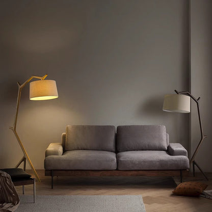 BAJE-2596  Modern Solid Wood Standing Lamp