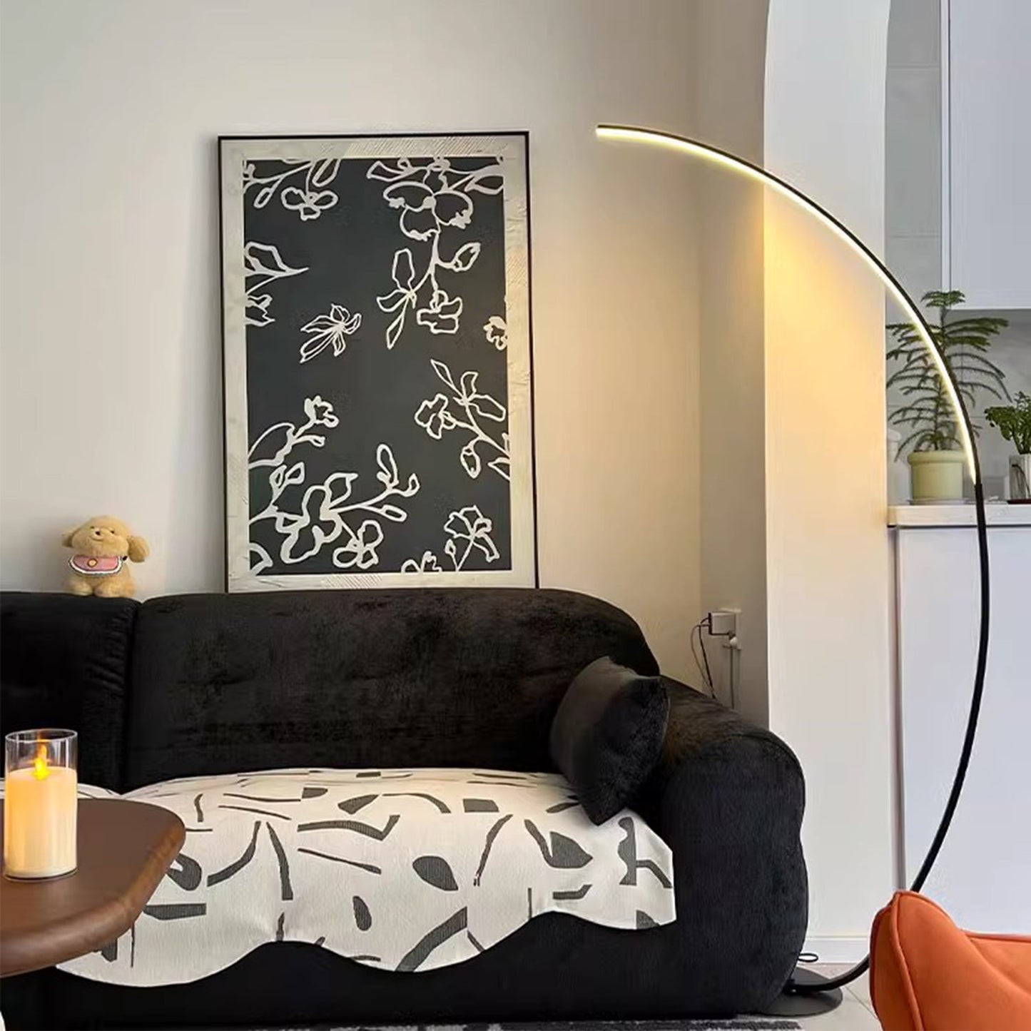 BAJE-2625  Half Moon Standing Lamp