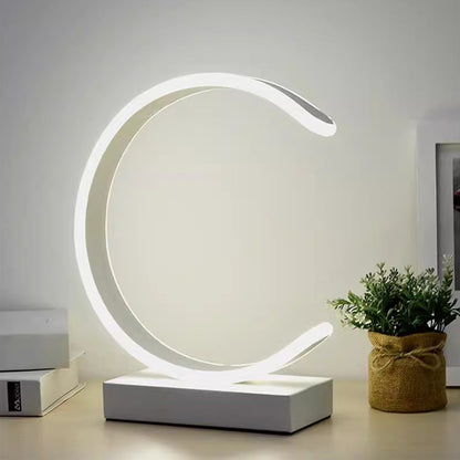 BAJE-2641  Half Moon LED Monochrome Table Lamp
