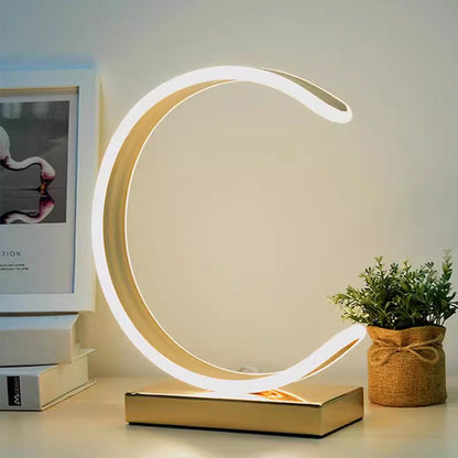 BAJE-2641  Half Moon LED Monochrome Table Lamp