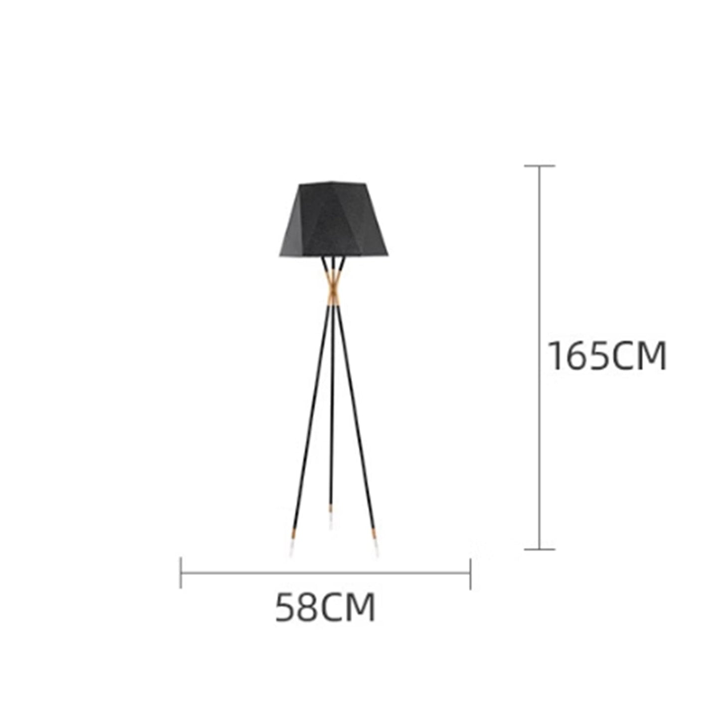 BAJE-2647  Modern Luxury Tripod Standing Lamp