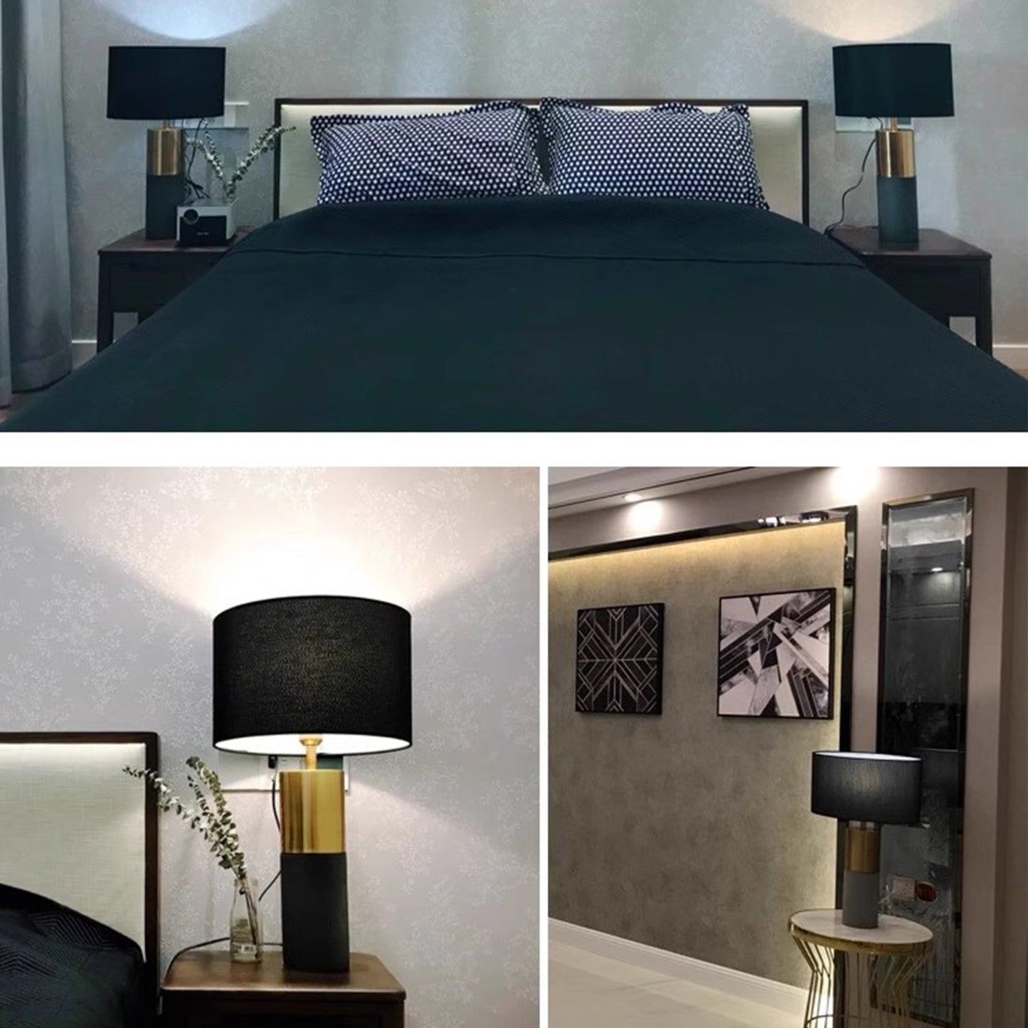 BAJE-2654  Luxury Marble Bedside Lamp