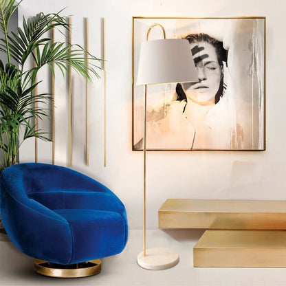 BAJE-2663 Stehlampe in Chromgold