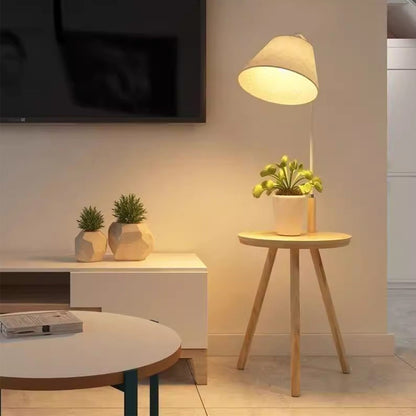 Lampe sur pied BAJE-2664 en bois massif