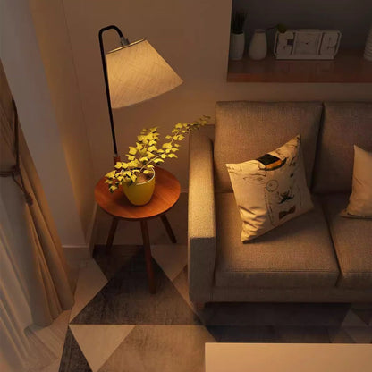 Lampe sur pied BAJE-2664 en bois massif