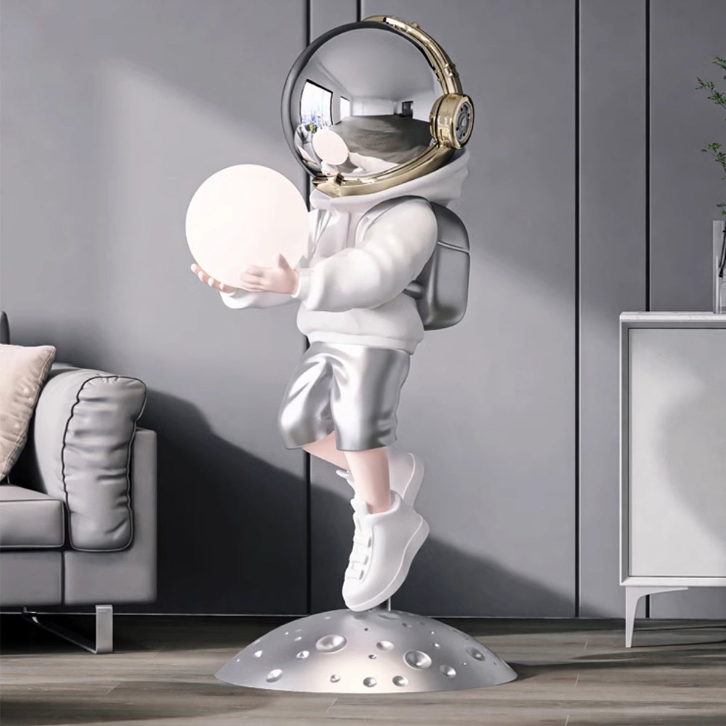 BAJE-2666  Modern Astronaut Standing Lamp