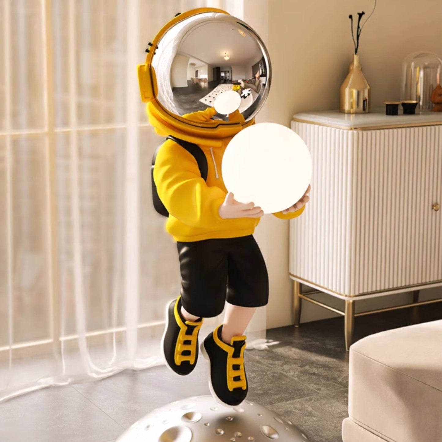 BAJE-2666  Modern Astronaut Standing Lamp