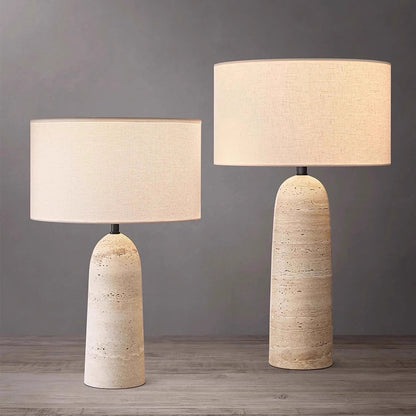 BAJE-3086 Wabi Sabi Travertin-Tischleuchte