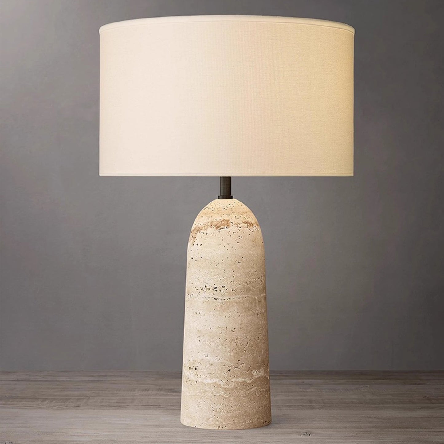 BAJE-3086 Wabi Sabi Travertin-Tischleuchte