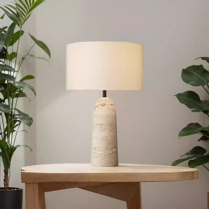 BAJE-3086 Wabi Sabi Travertin-Tischleuchte