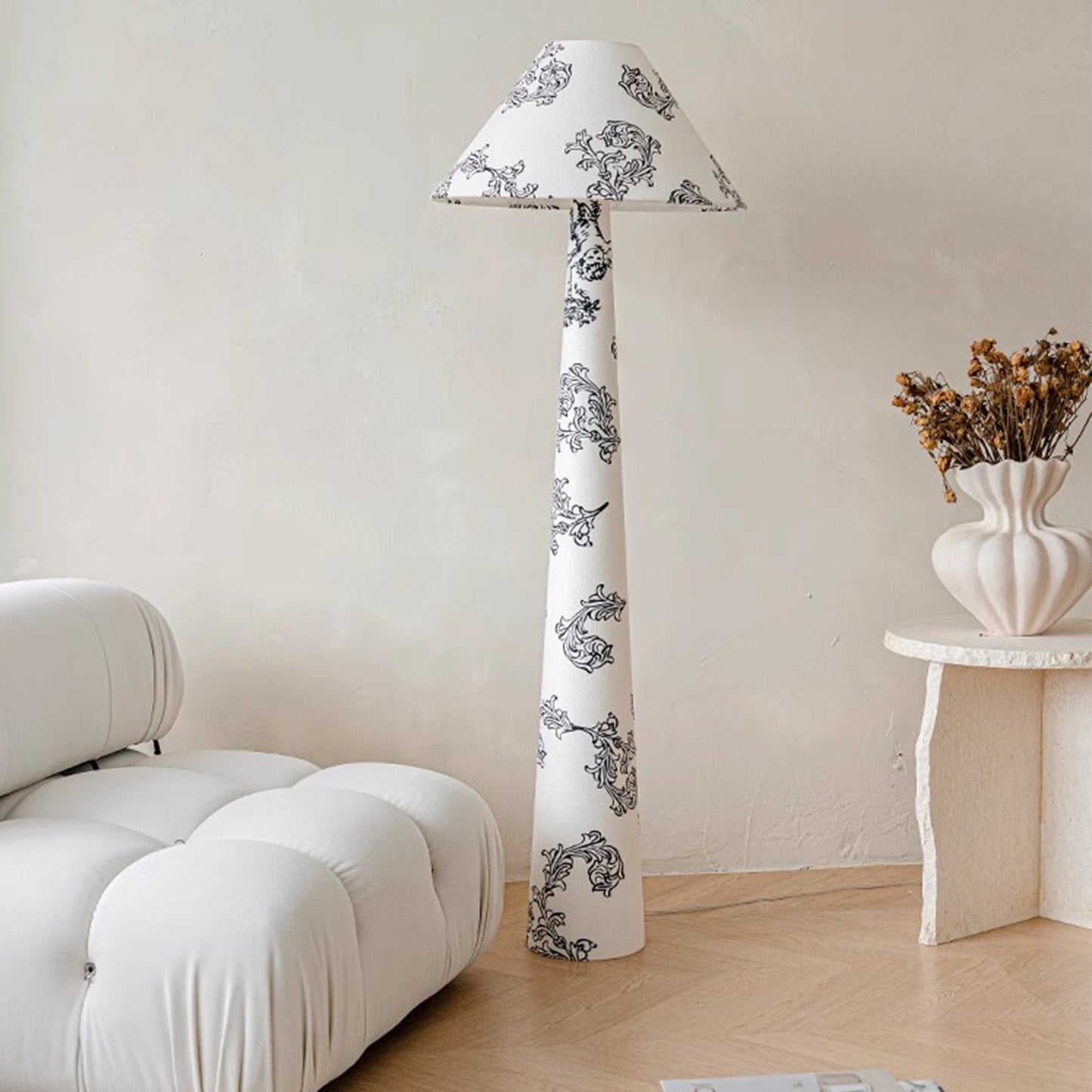 BAJE-3458  Parisian Fabric Floor Lamp