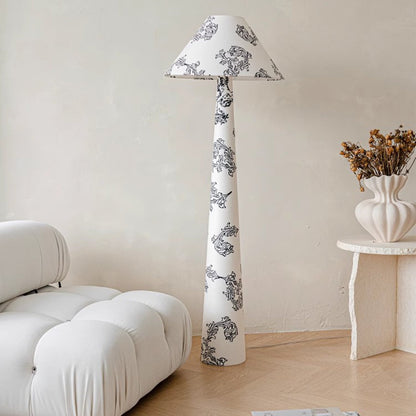 BAJE-3458  Parisian Fabric Floor Lamp