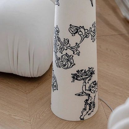 BAJE-3458  Parisian Fabric Floor Lamp