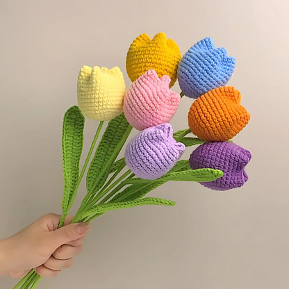 Fleurs au crochet faites à la main