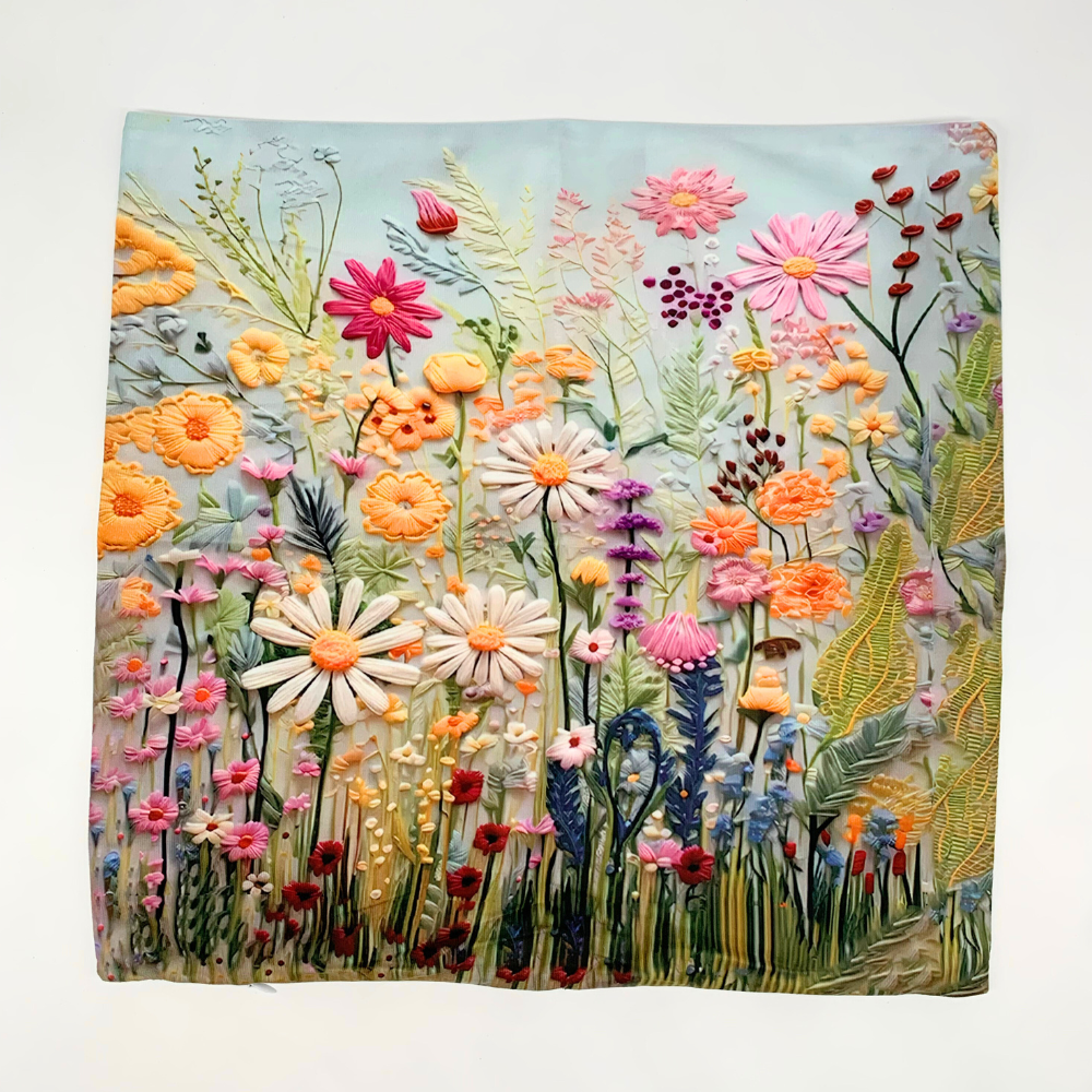 Flower Fields Cushion Cover (BLACKLIST)