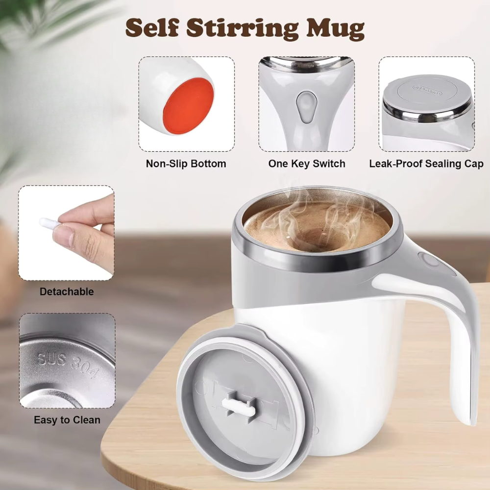 Automatic Stirring Coffee Cup