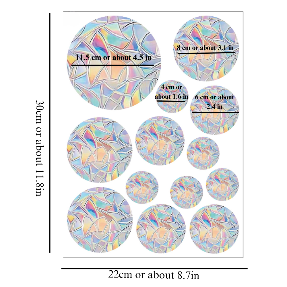 Rainbow Sun Catcher Stickers