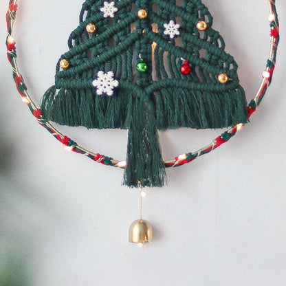 Macrame Christmas Tree Wall Decor