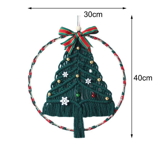 Macrame Christmas Tree Wall Decor