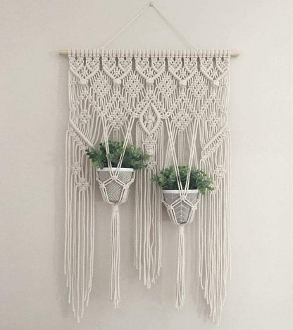 Macrame Hanging Basket Planter