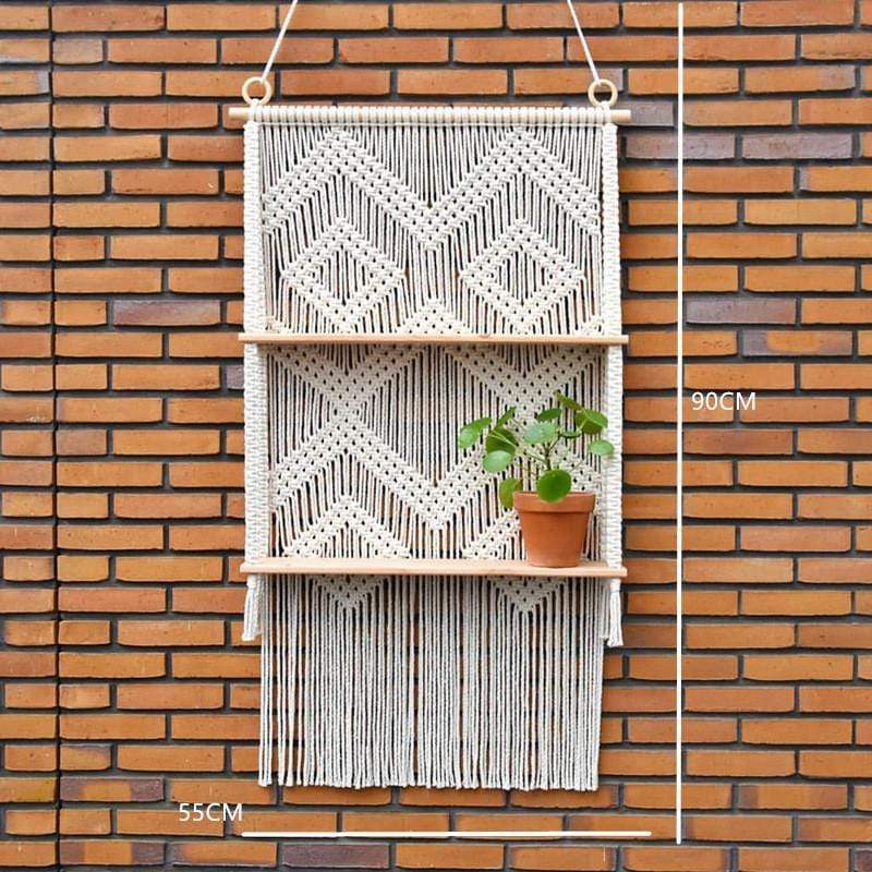 Macrame Hanging Basket Planter