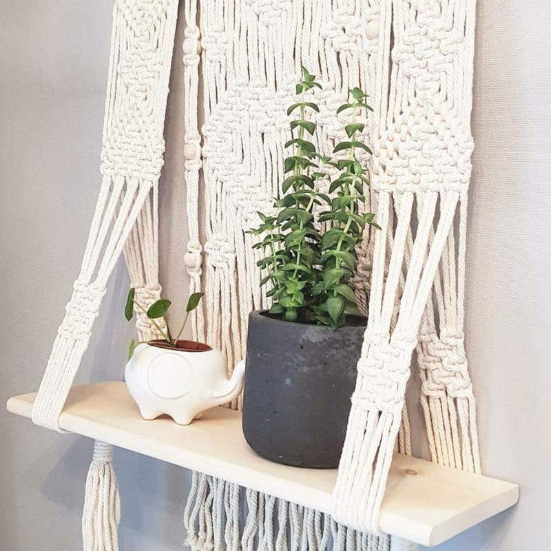 Macrame Hanging Basket Planter