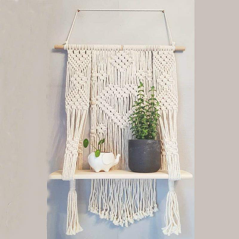 Macrame Hanging Basket Planter