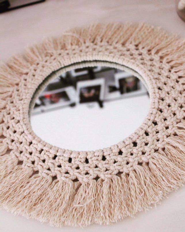 Macrame Mirror Wall Decor