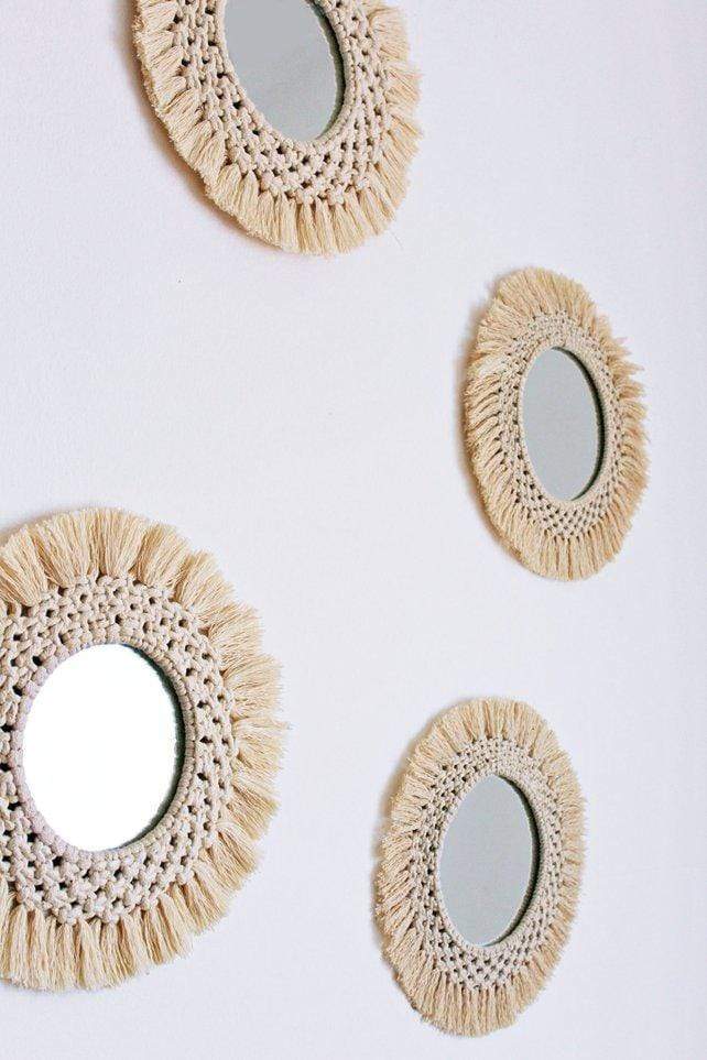 Macrame Mirror Wall Decor