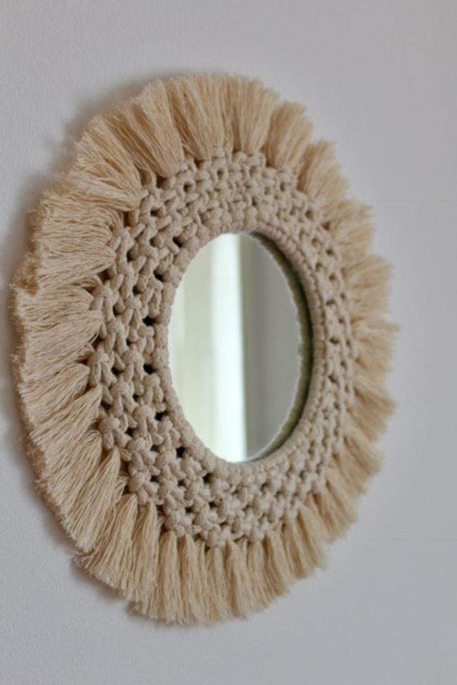 Macrame Mirror Wall Decor