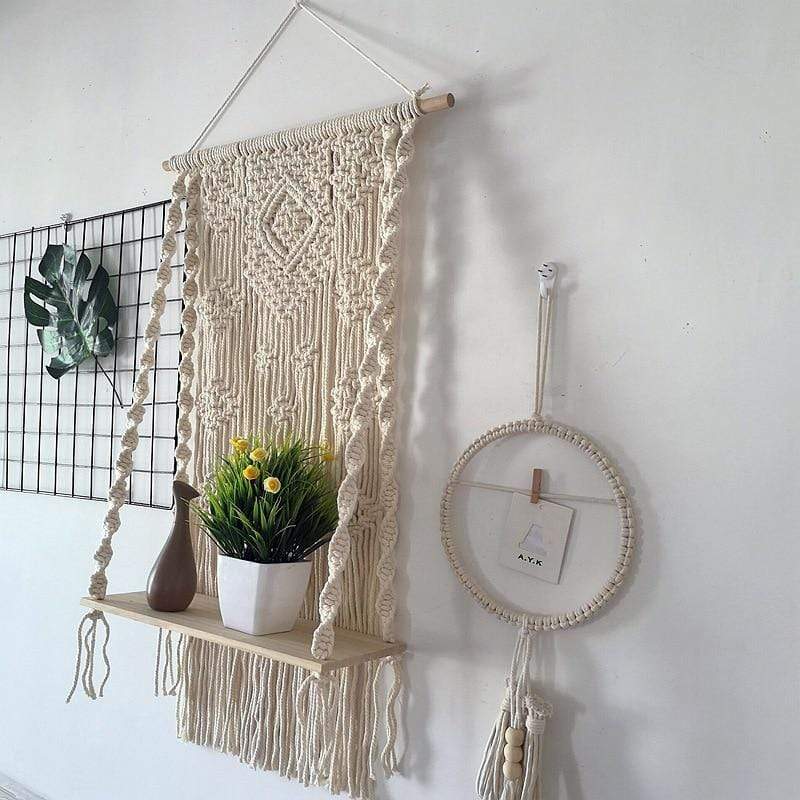 Macrame Plant Shelf