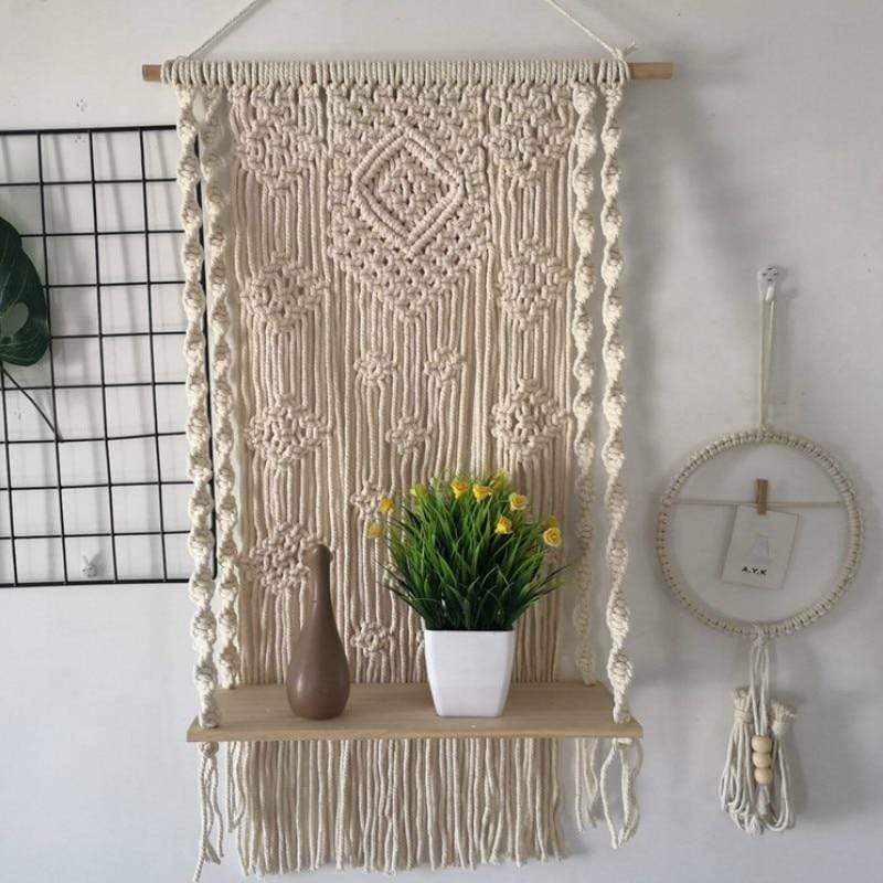 Macrame Plant Shelf