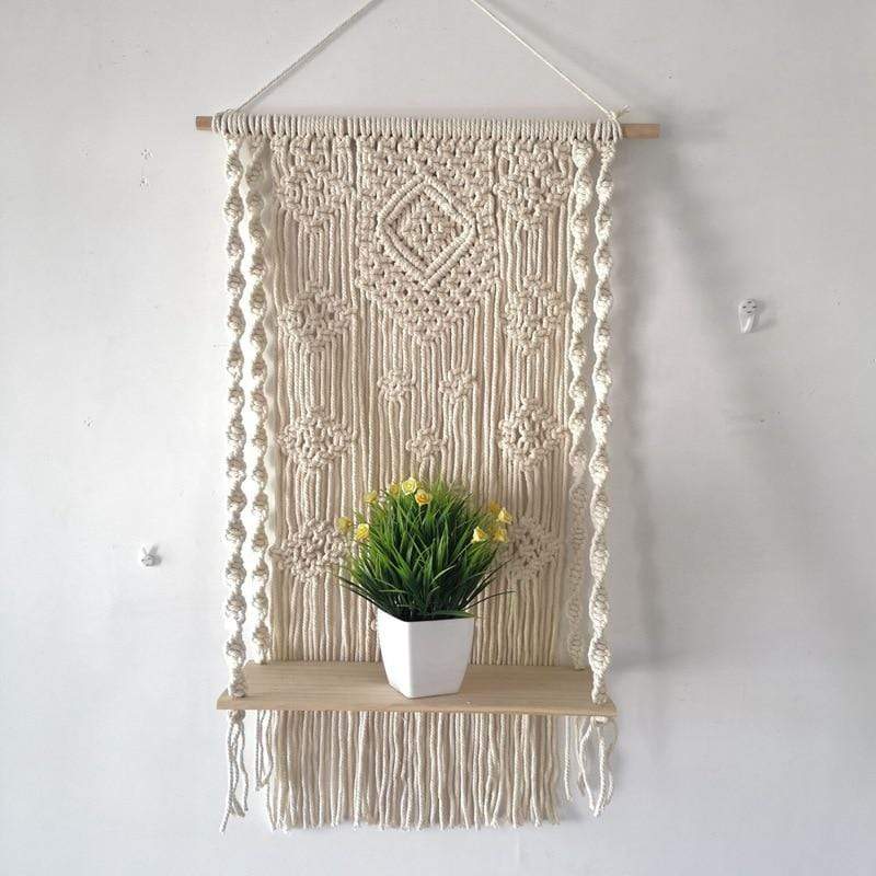 Macrame Plant Shelf