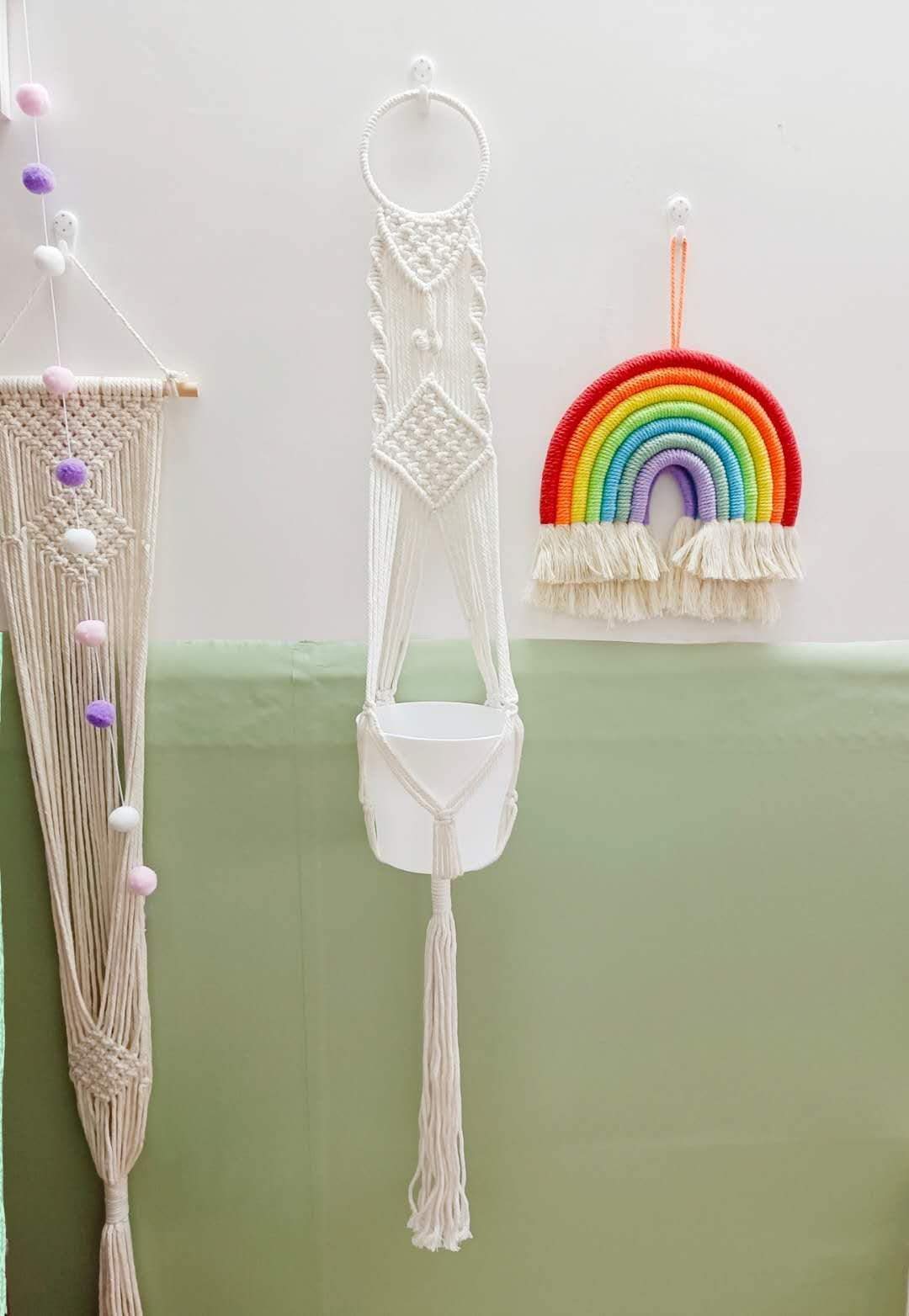 Macrame Wall Planter Hangers