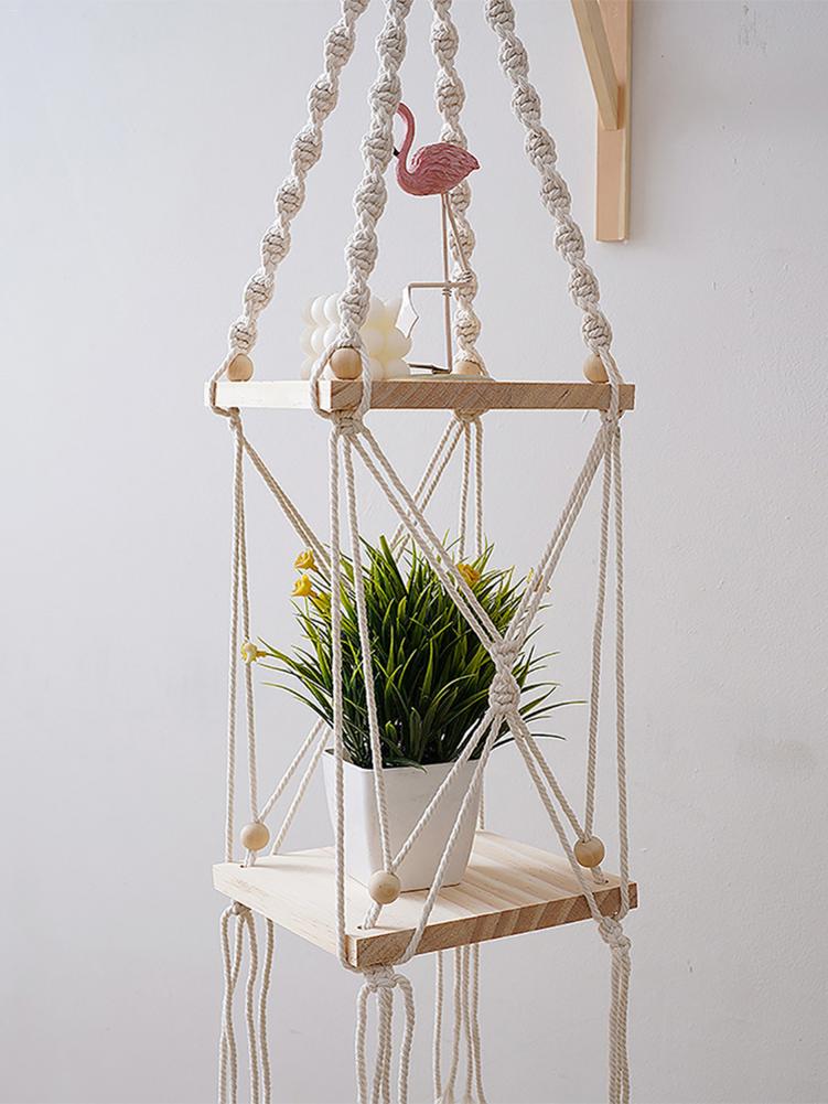 Macrame Wall Storage Shelves