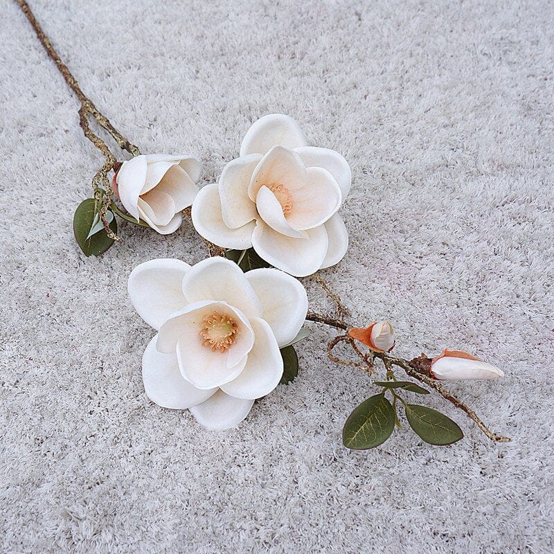 Magnolia Branch Silk Artificial Flower