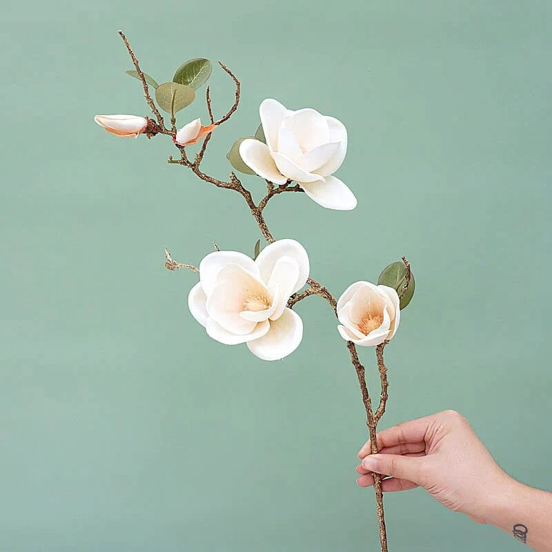 Magnolia Branch Silk Artificial Flower