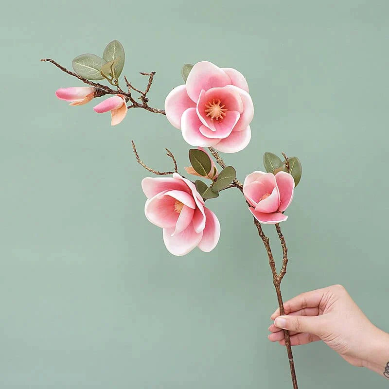 Magnolia Branch Silk Artificial Flower